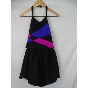 Beach Cabana Women's One Piece Swimsuit Shorts Size Medium Black Swim Shorts